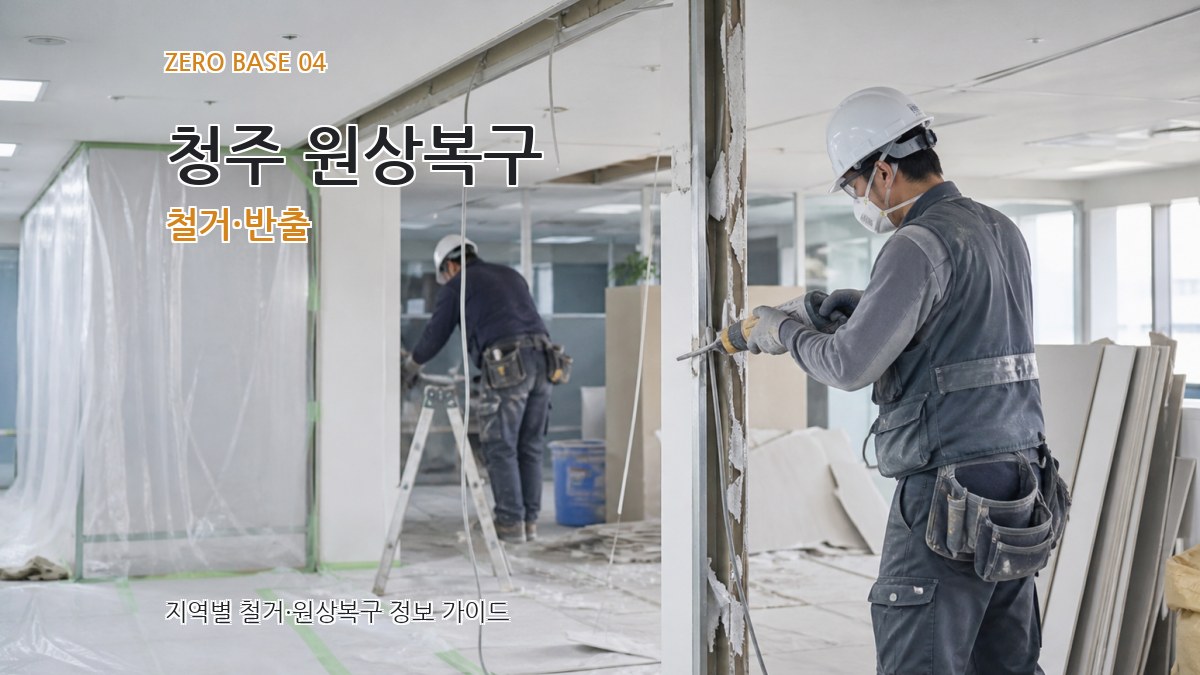 청주 원상복구 철거·반출