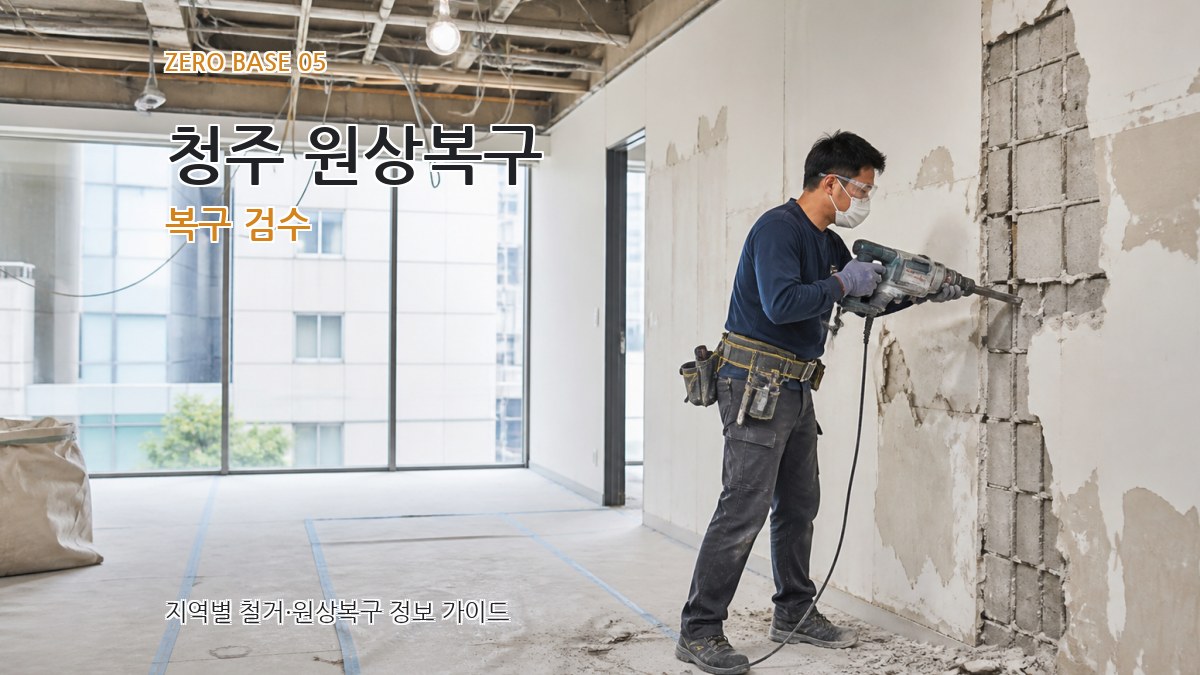 청주 원상복구 복구 검수