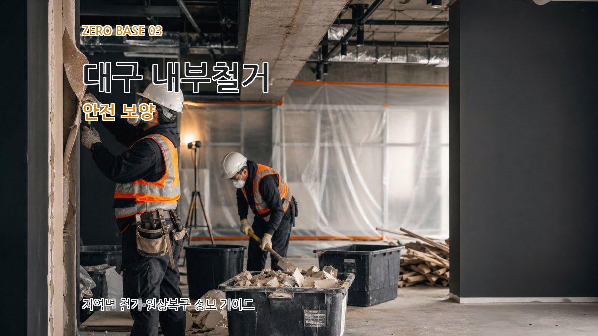 대구 내부철거 안전 보양