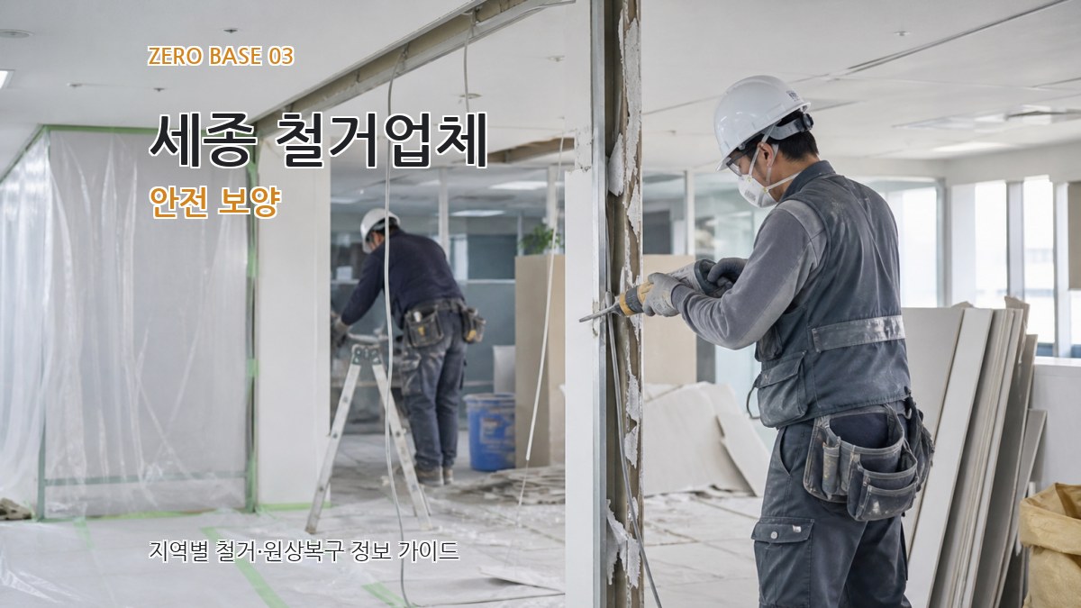 세종 철거업체 안전 보양