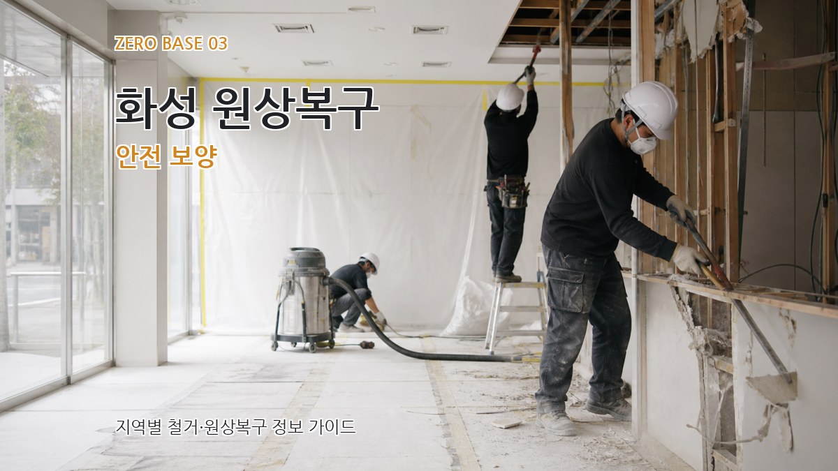 화성 원상복구 안전 보양