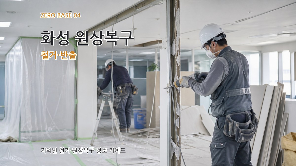 화성 원상복구 철거·반출