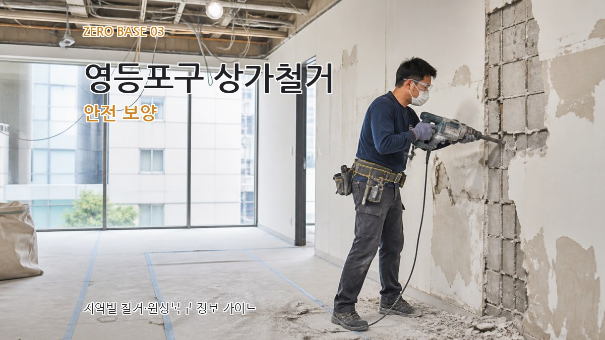 영등포구 상가철거 안전 보양