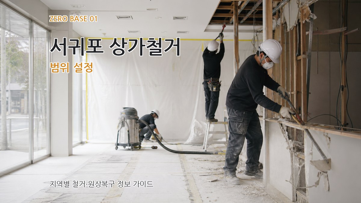 서귀포 상가철거