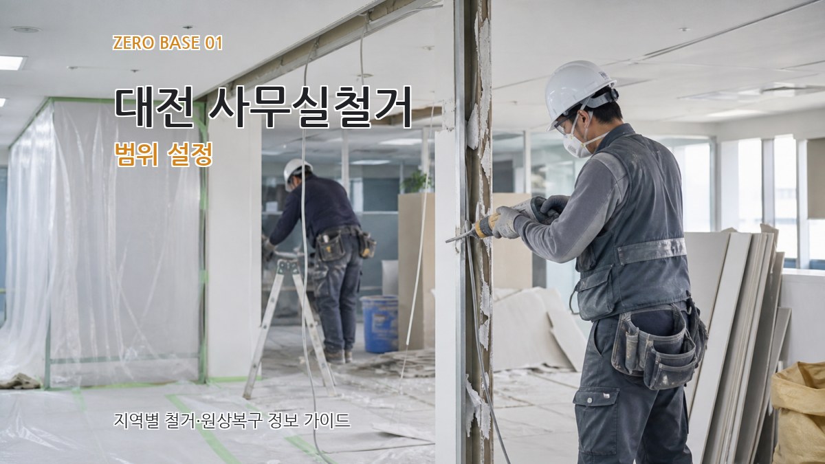 대전 사무실철거