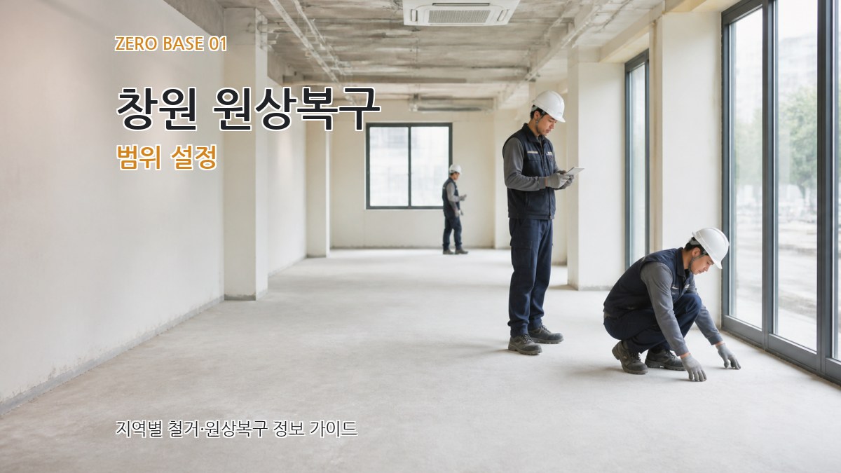창원 원상복구