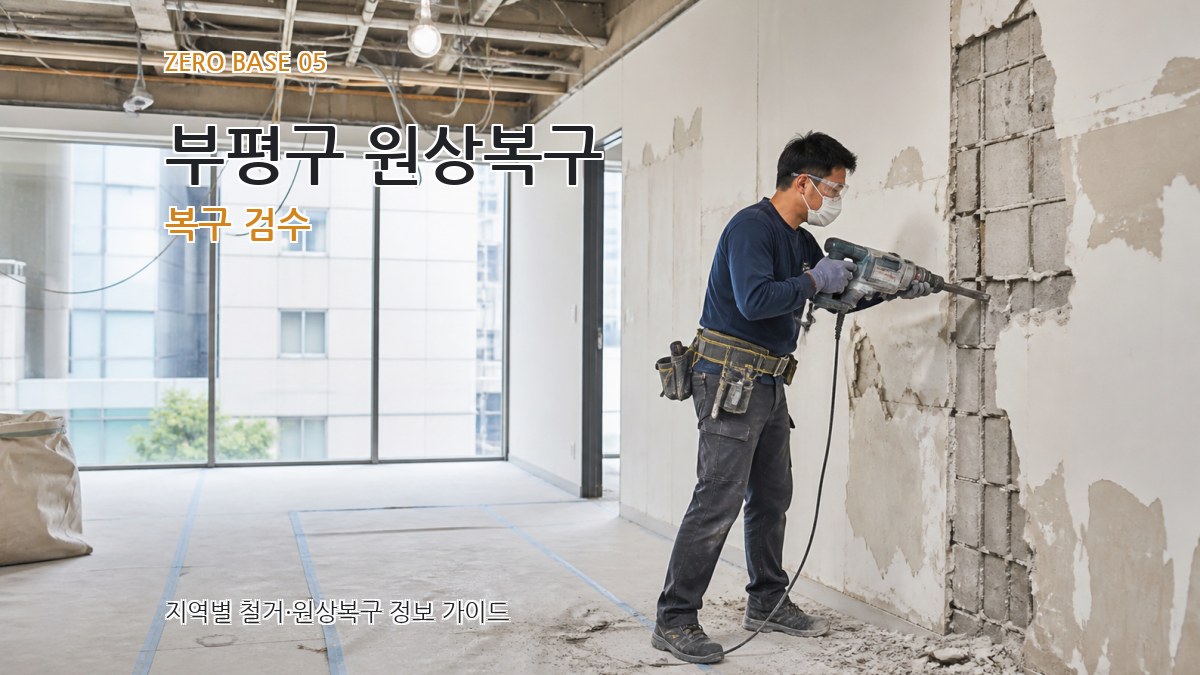 부평구 원상복구 복구 검수
