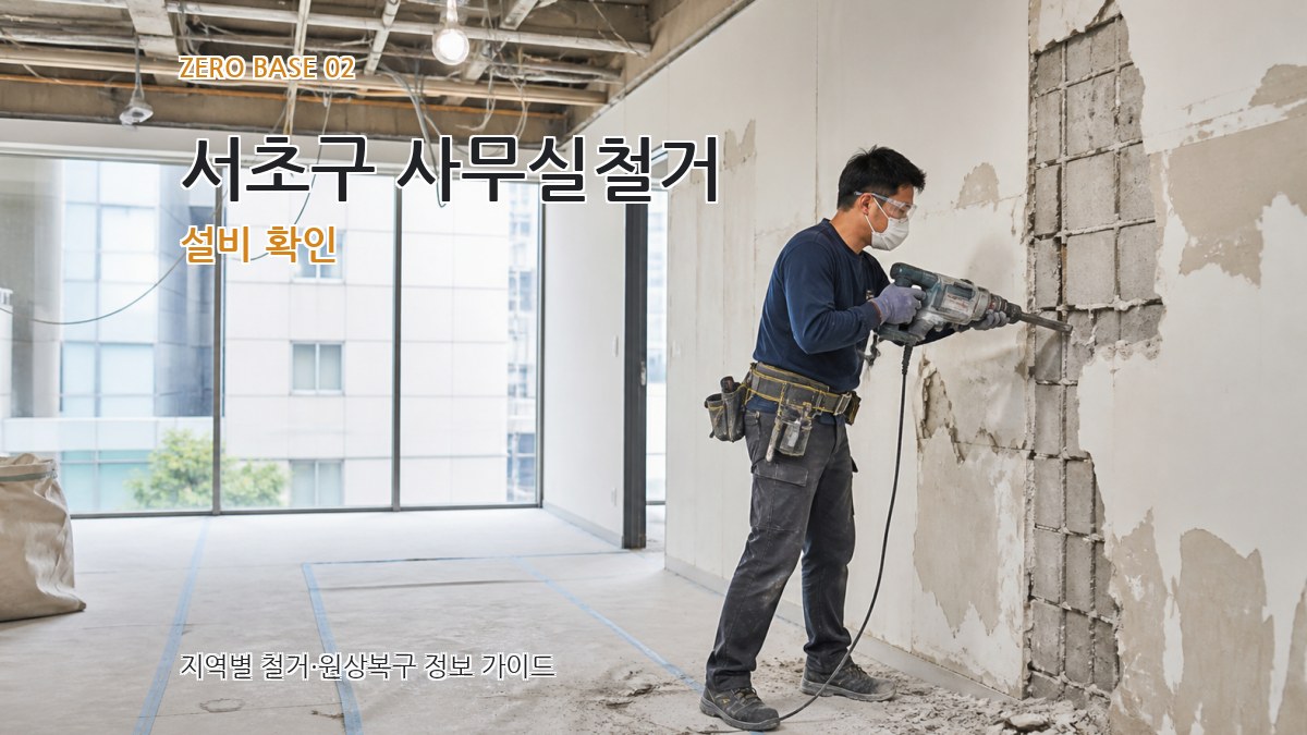 서초구 사무실철거 설비 확인