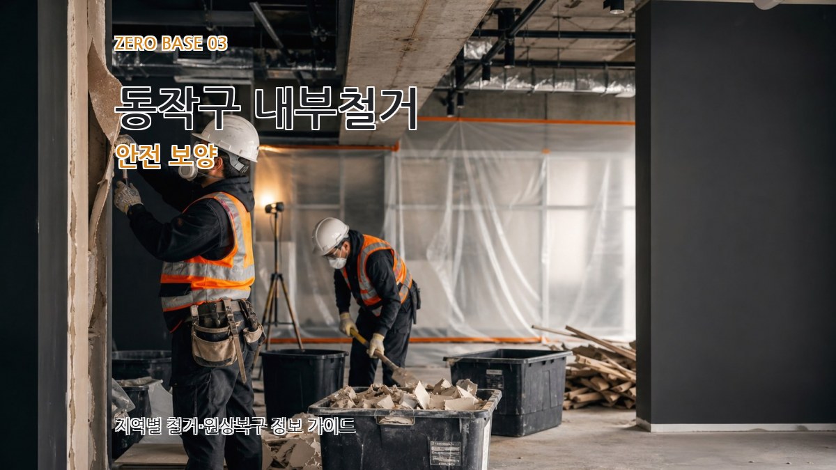 동작구 내부철거 안전 보양