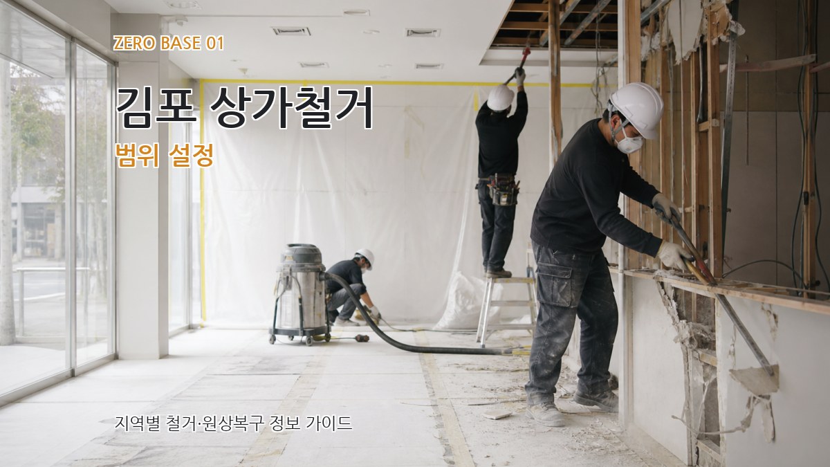 김포 상가철거