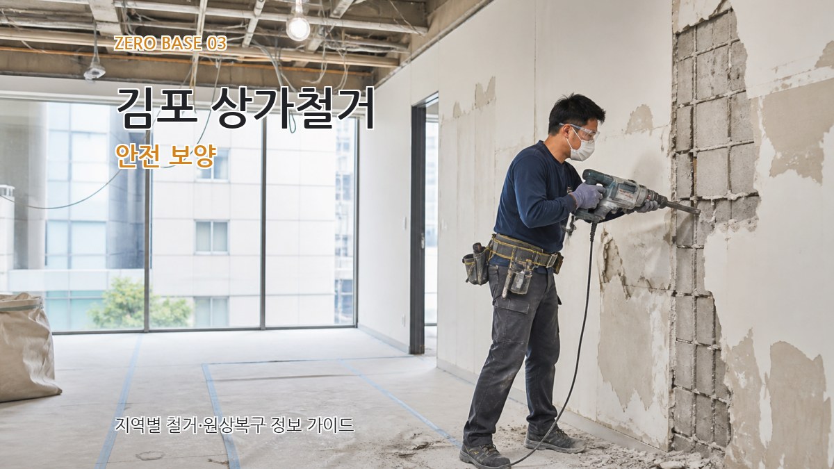 김포 상가철거 안전 보양