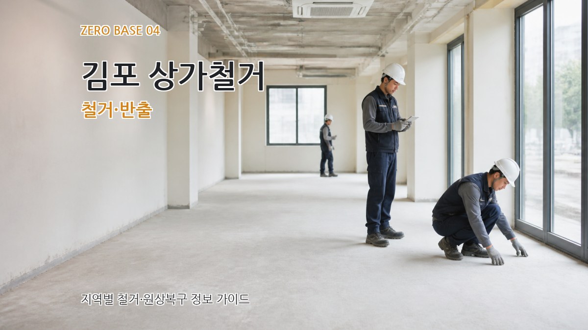김포 상가철거 철거·반출