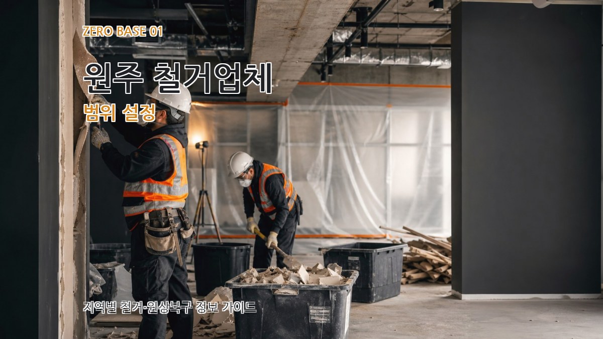 원주 철거업체