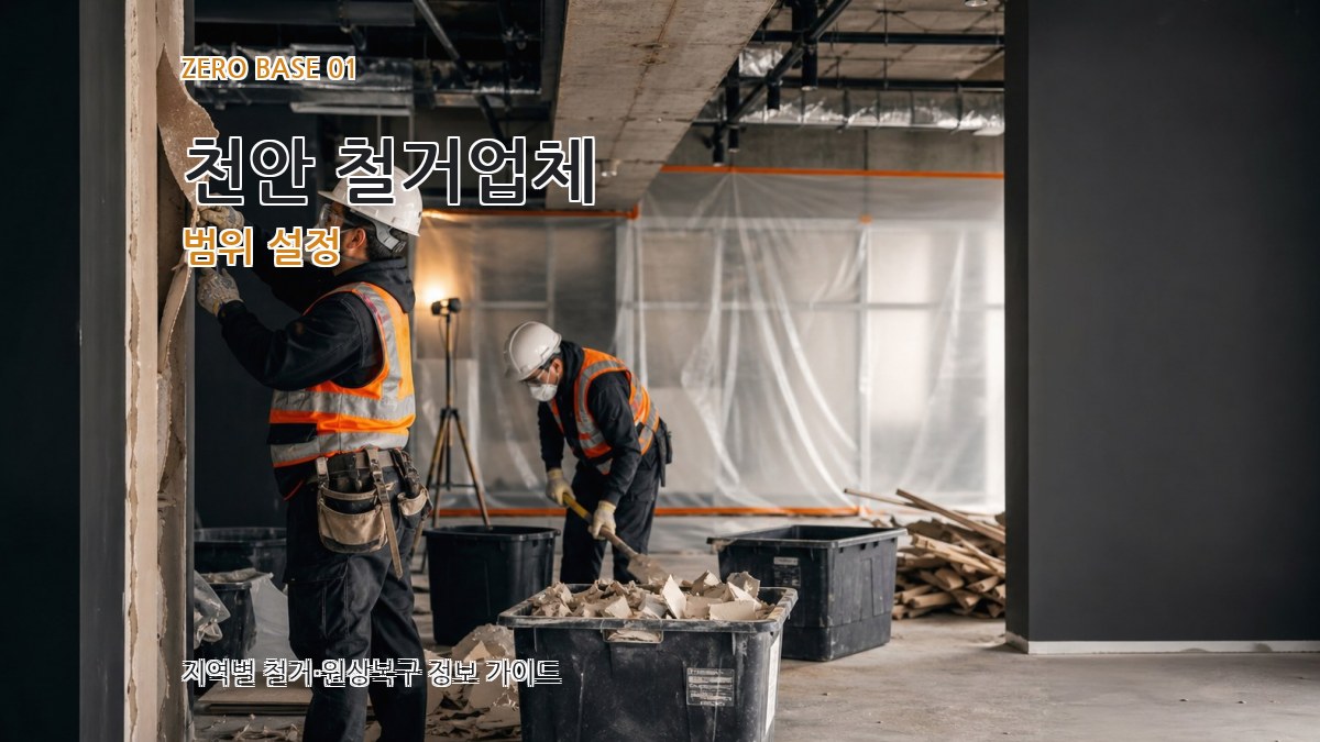 천안 철거업체