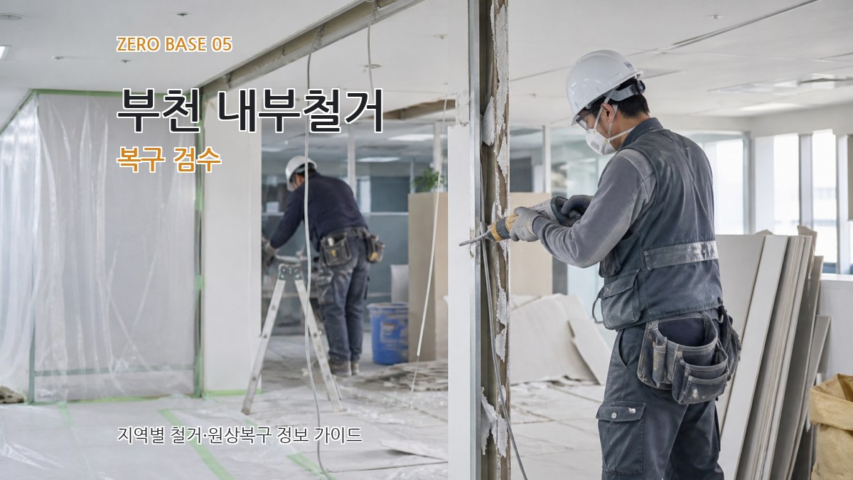 부천 내부철거 복구 검수