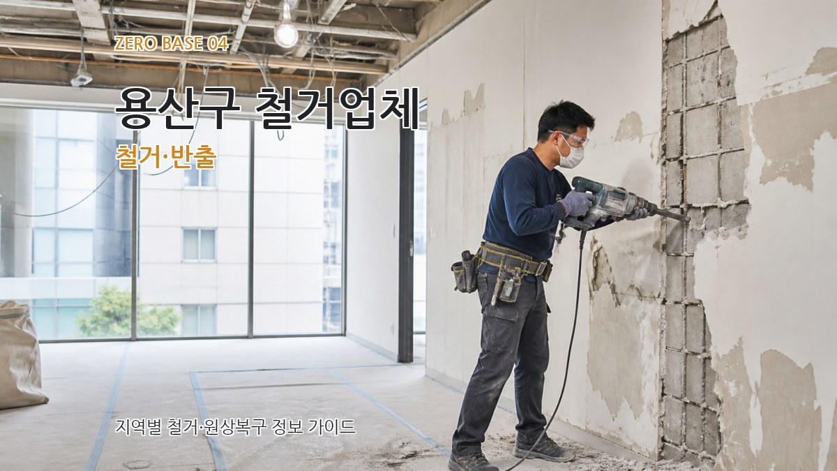 용산구 철거업체 철거·반출