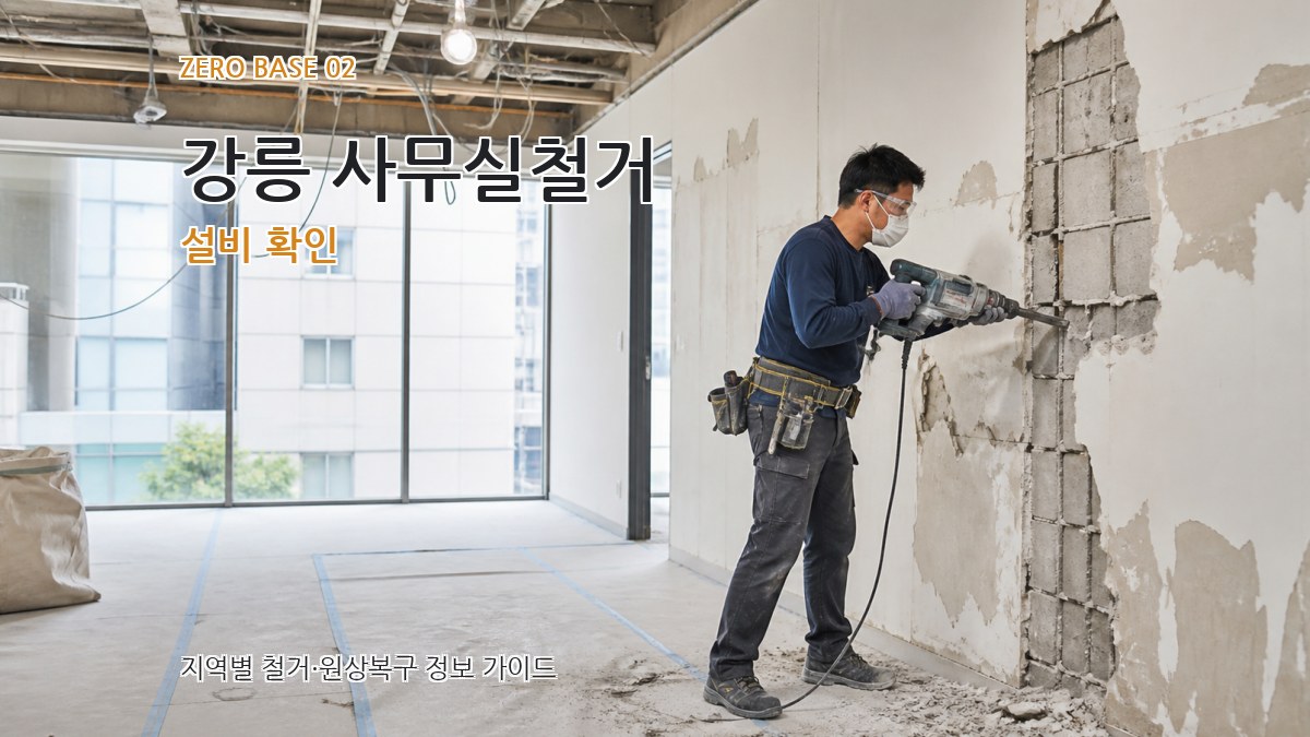 강릉 사무실철거 설비 확인