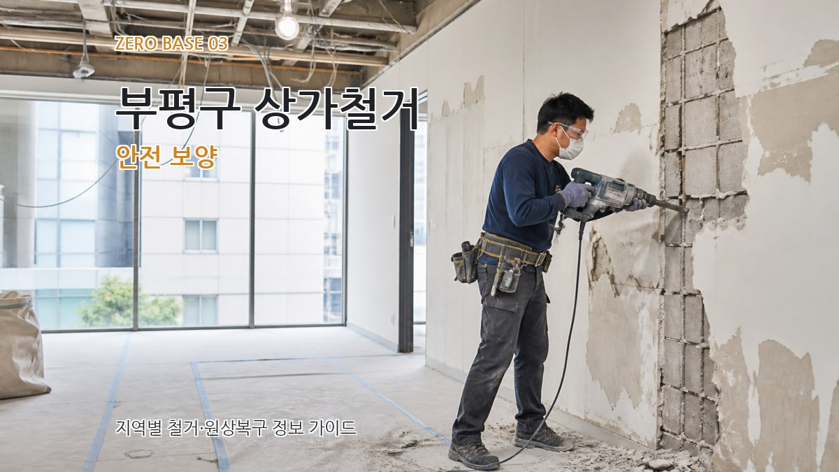 부평구 상가철거 안전 보양
