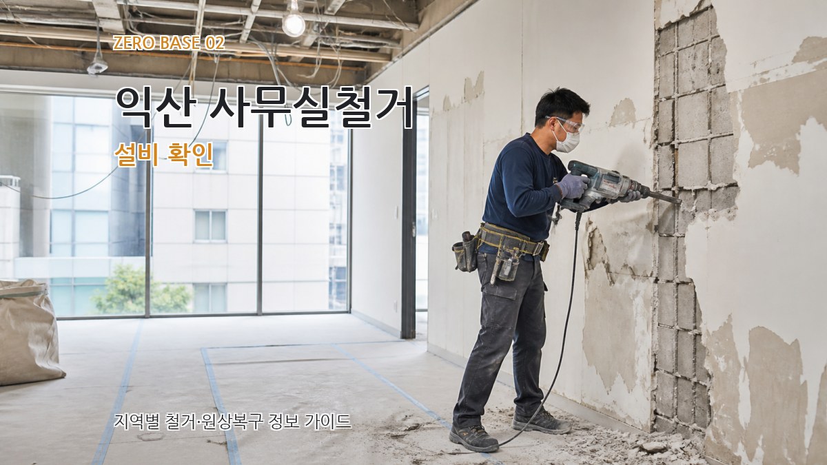 익산 사무실철거 설비 확인