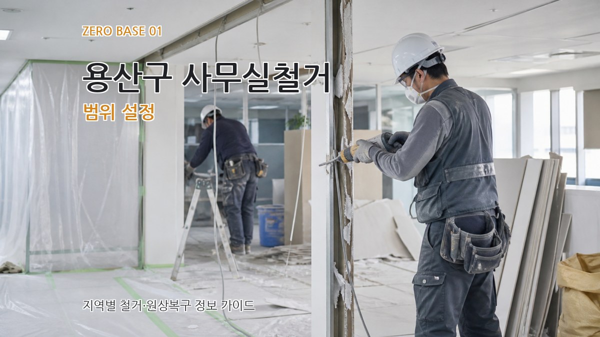 용산구 사무실철거