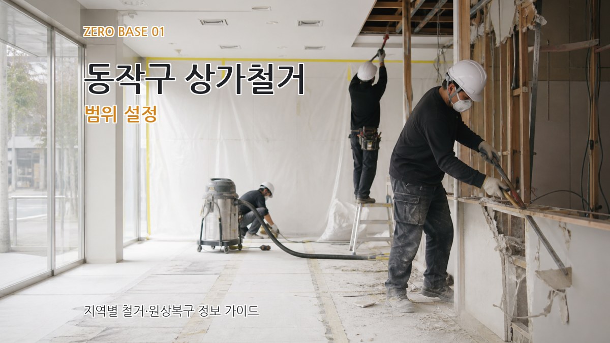 동작구 상가철거