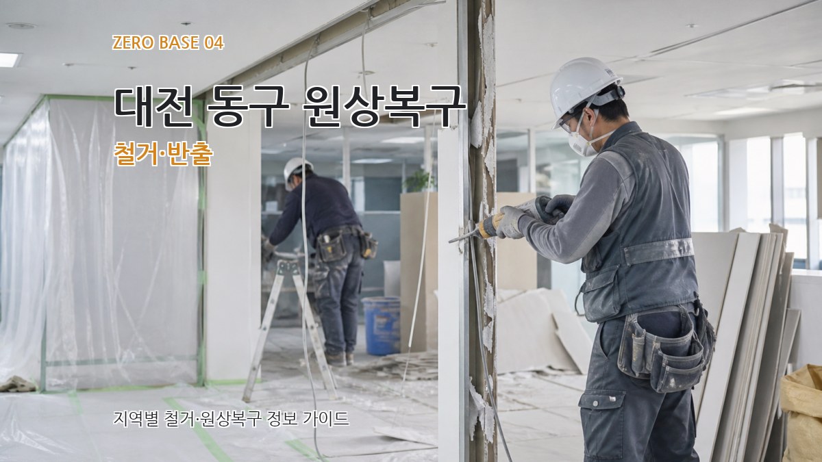대전 동구 원상복구 철거·반출