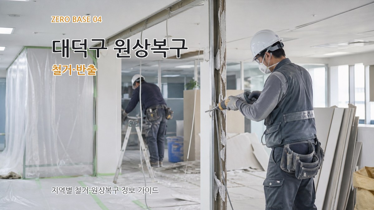 대덕구 원상복구 철거·반출