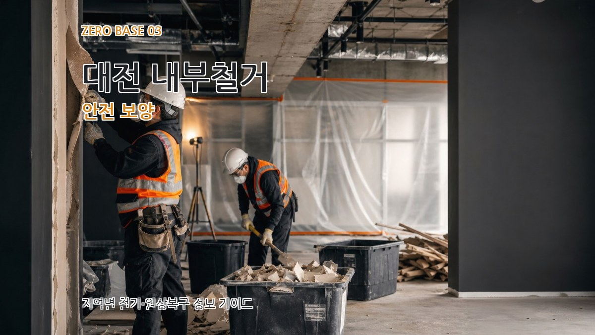 대전 내부철거 안전 보양
