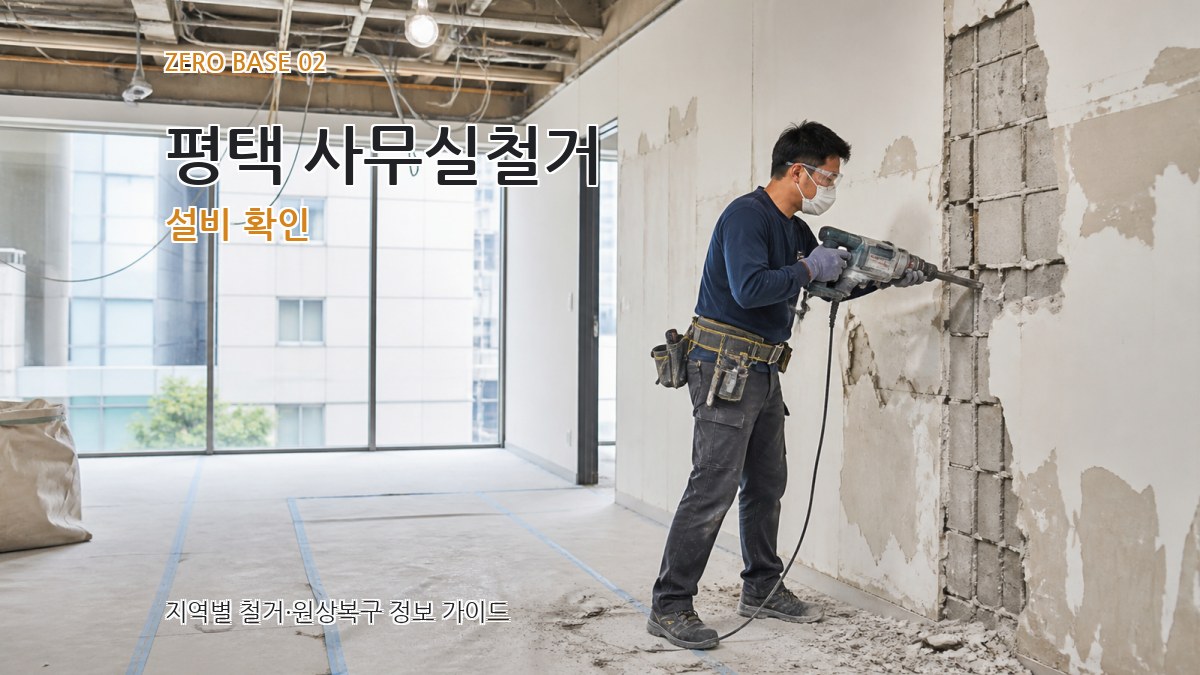 평택 사무실철거 설비 확인