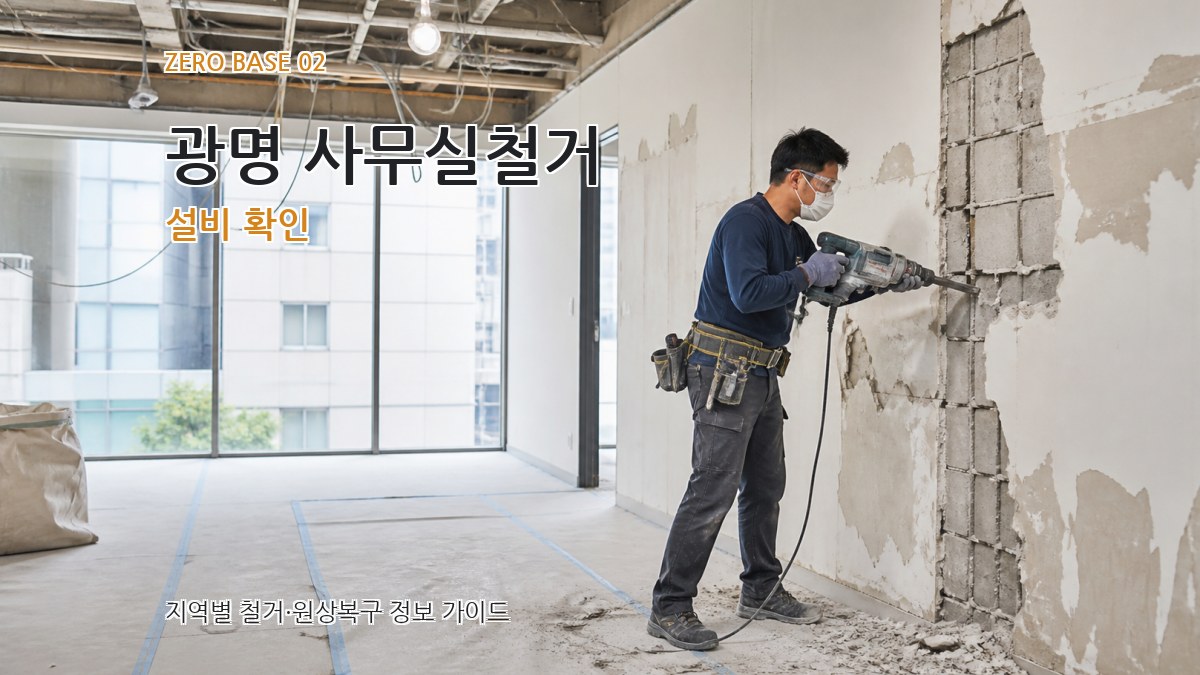 광명 사무실철거 설비 확인