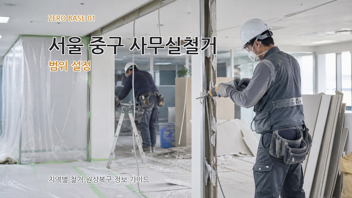서울 중구 사무실철거