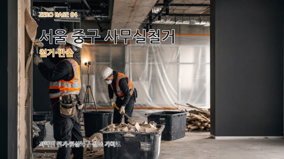서울 중구 사무실철거 철거·반출