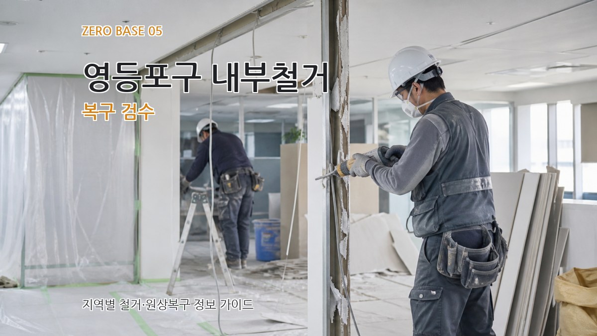 영등포구 내부철거 복구 검수