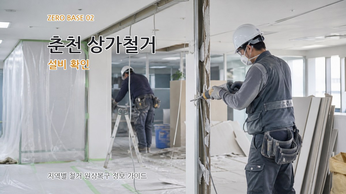 춘천 상가철거 설비 확인