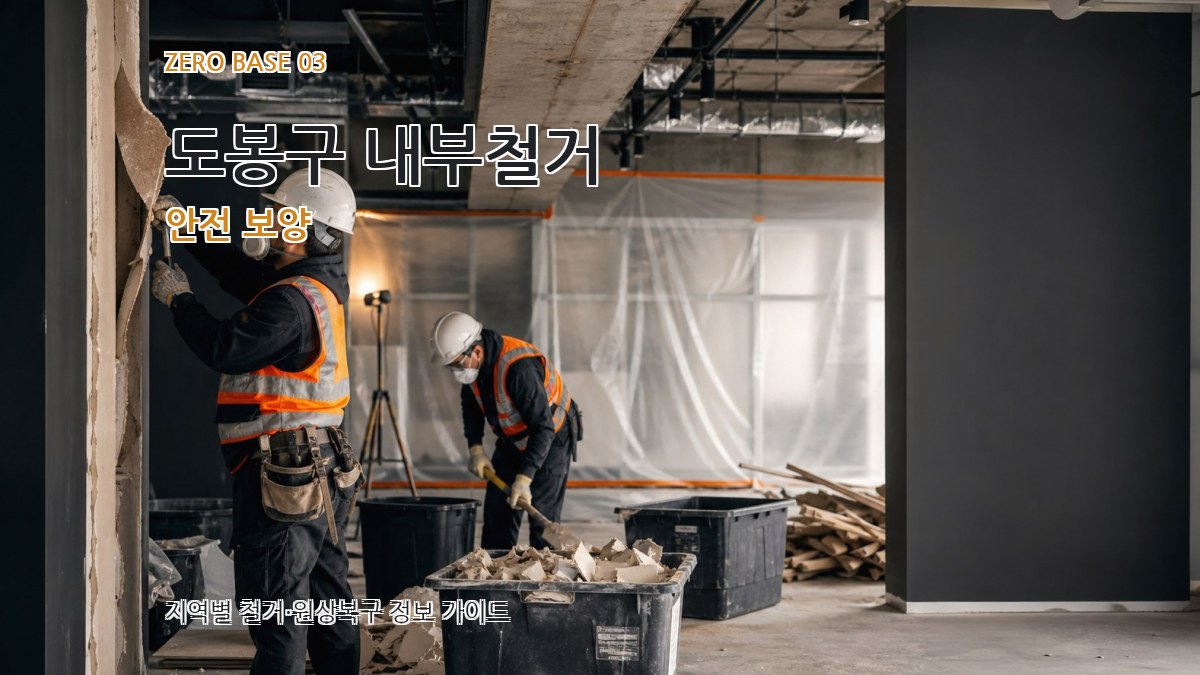 도봉구 내부철거 안전 보양