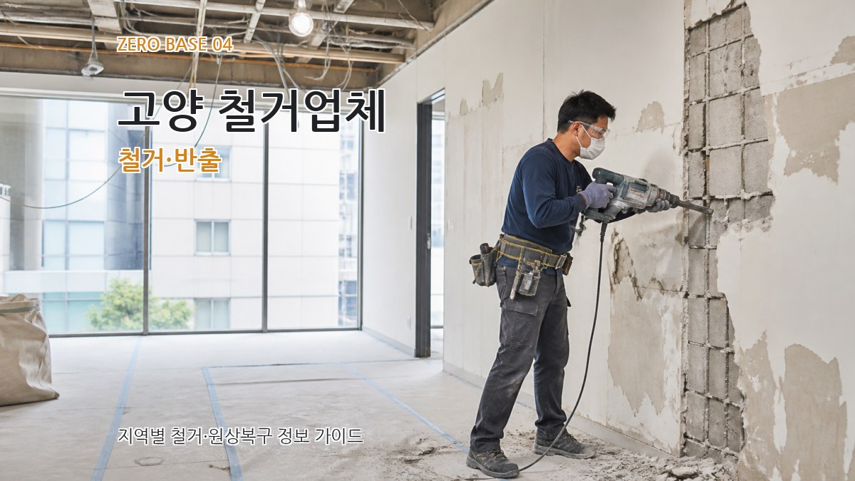 고양 철거업체 철거·반출