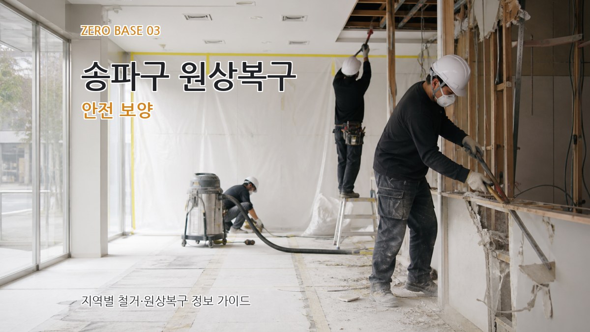 송파구 원상복구 안전 보양