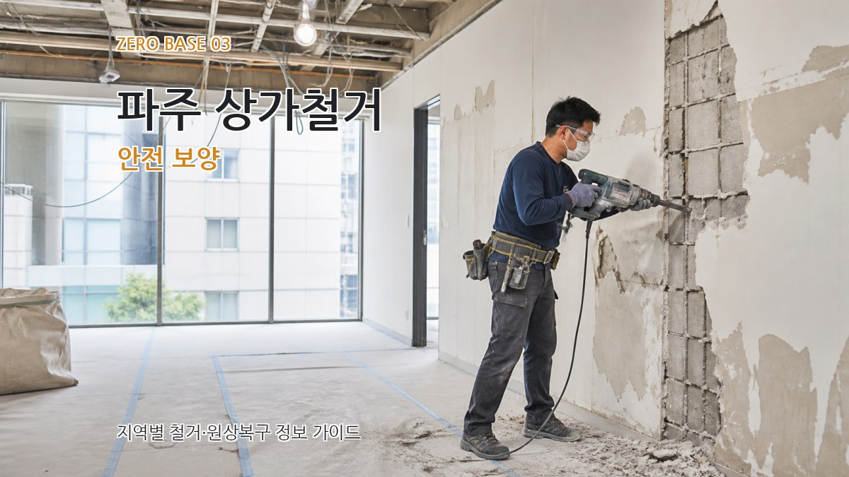 파주 상가철거 안전 보양