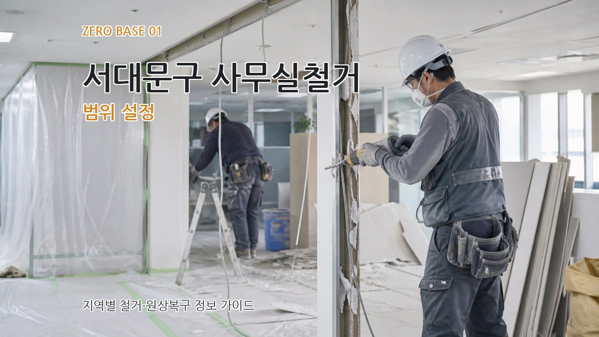 서대문구 사무실철거