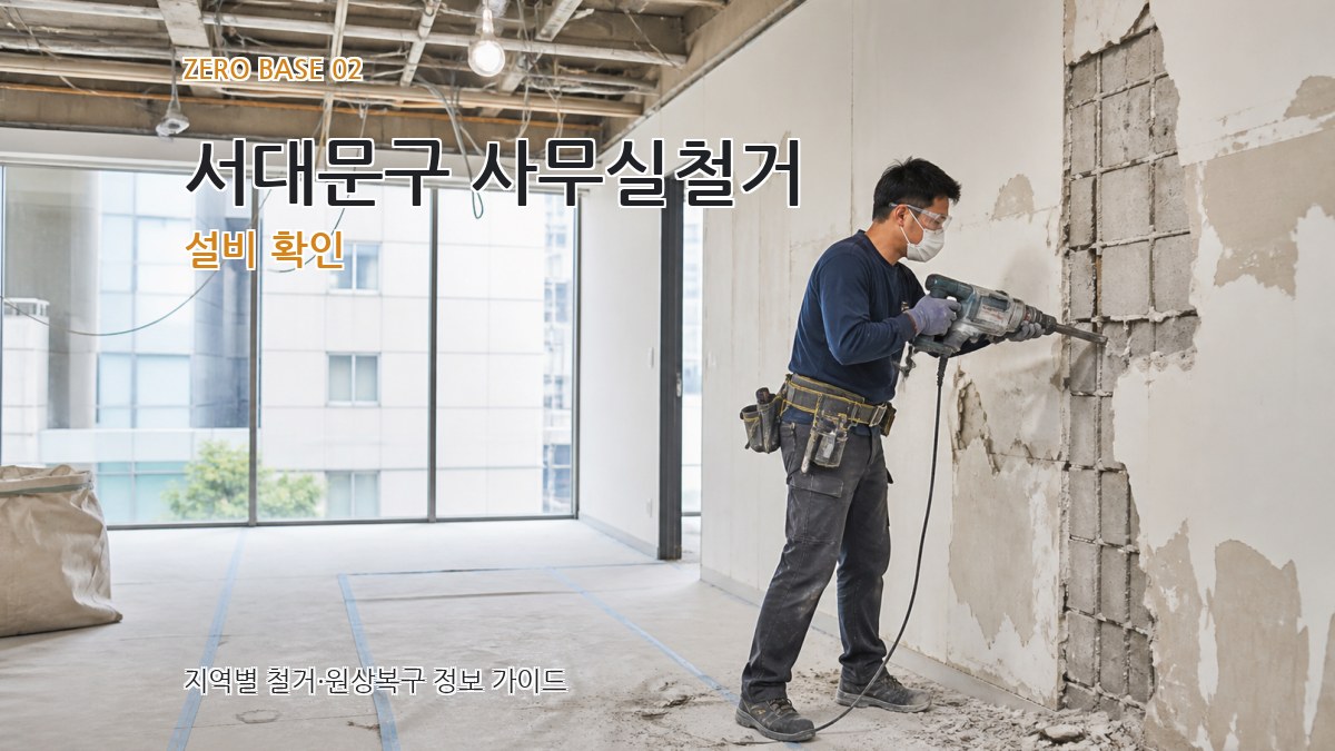 서대문구 사무실철거 설비 확인