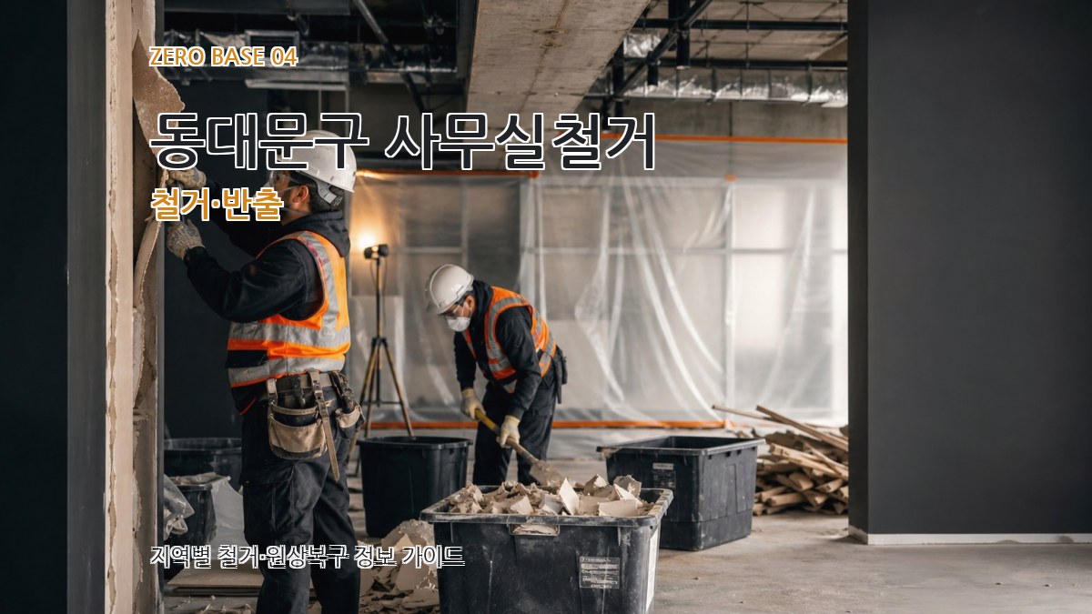 동대문구 사무실철거 철거·반출