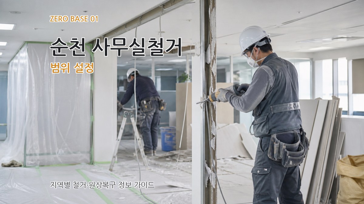 순천 사무실철거