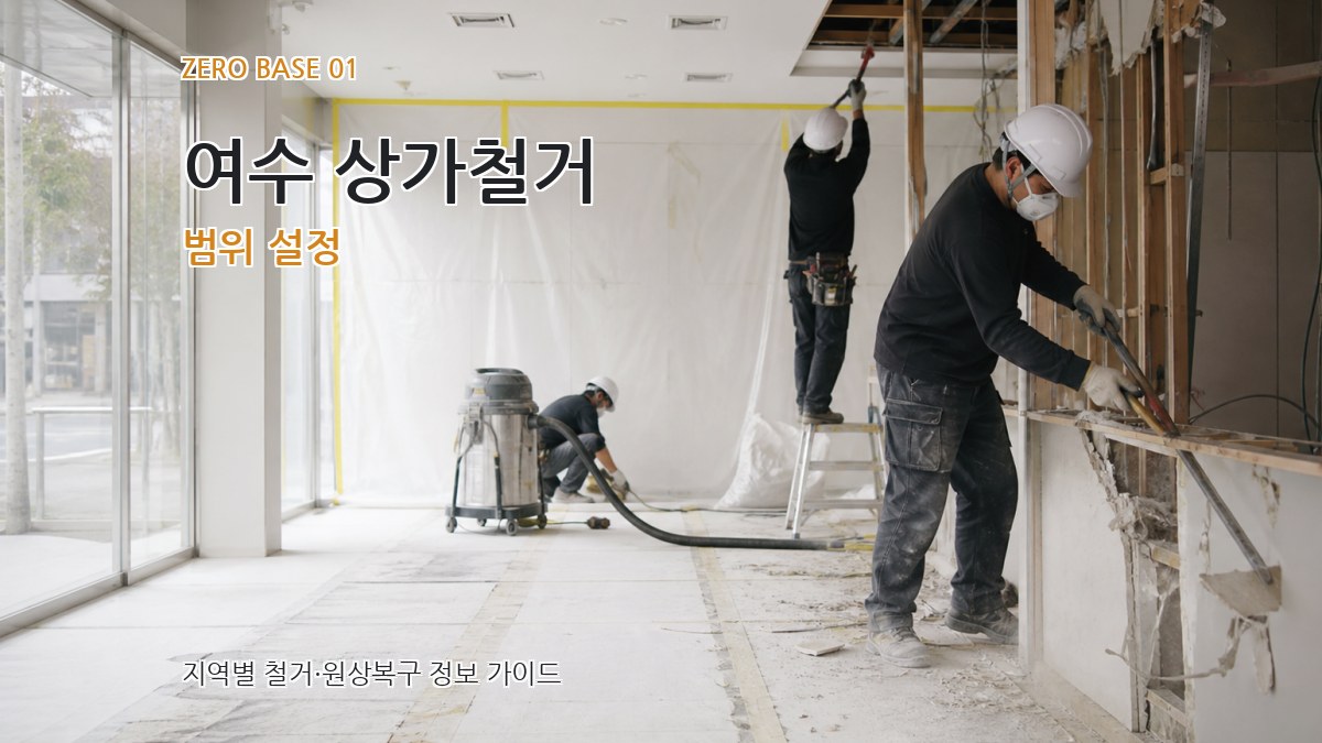 여수 상가철거