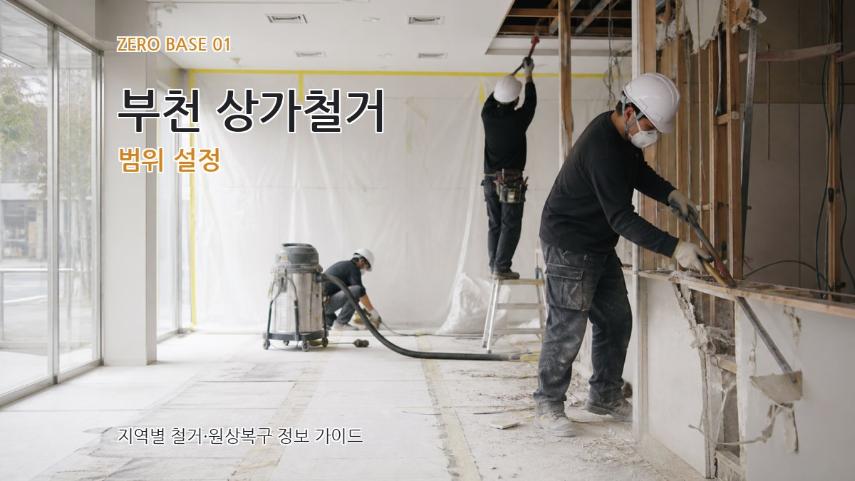 부천 상가철거