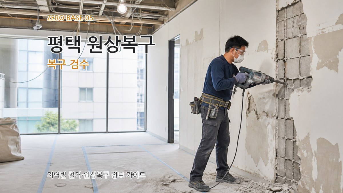 평택 원상복구 복구 검수