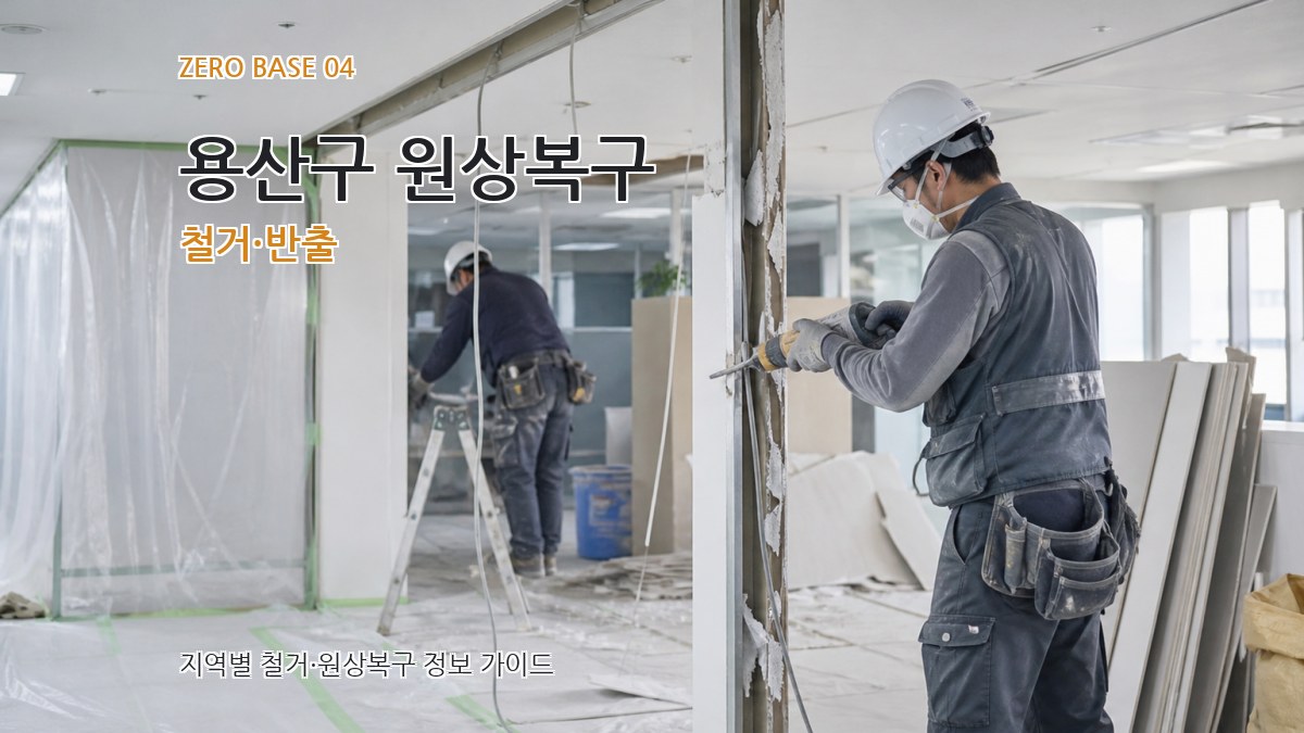 용산구 원상복구 철거·반출