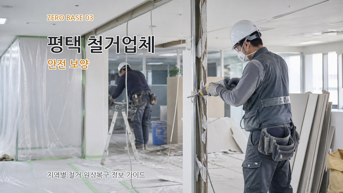 평택 철거업체 안전 보양
