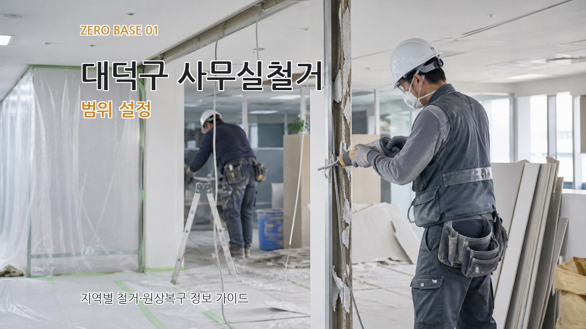대덕구 사무실철거