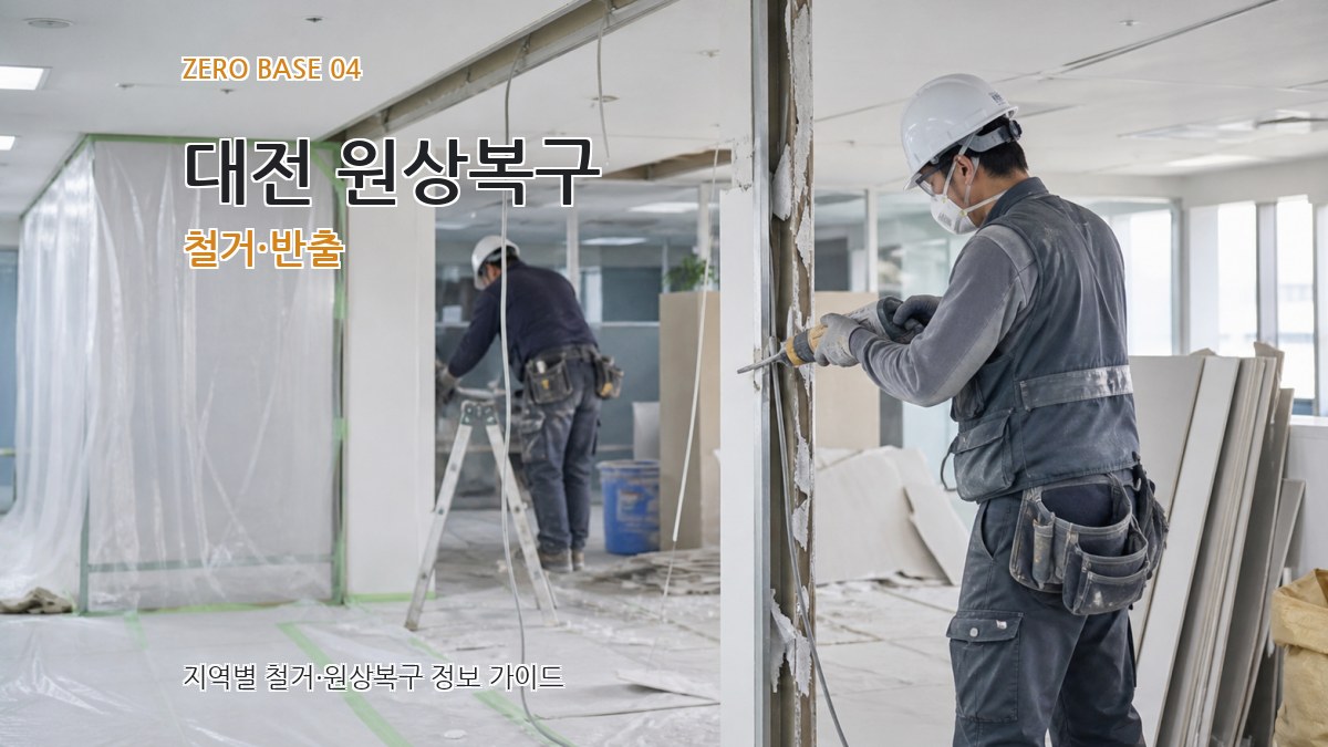 대전 원상복구 철거·반출