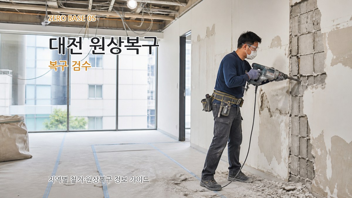 대전 원상복구 복구 검수